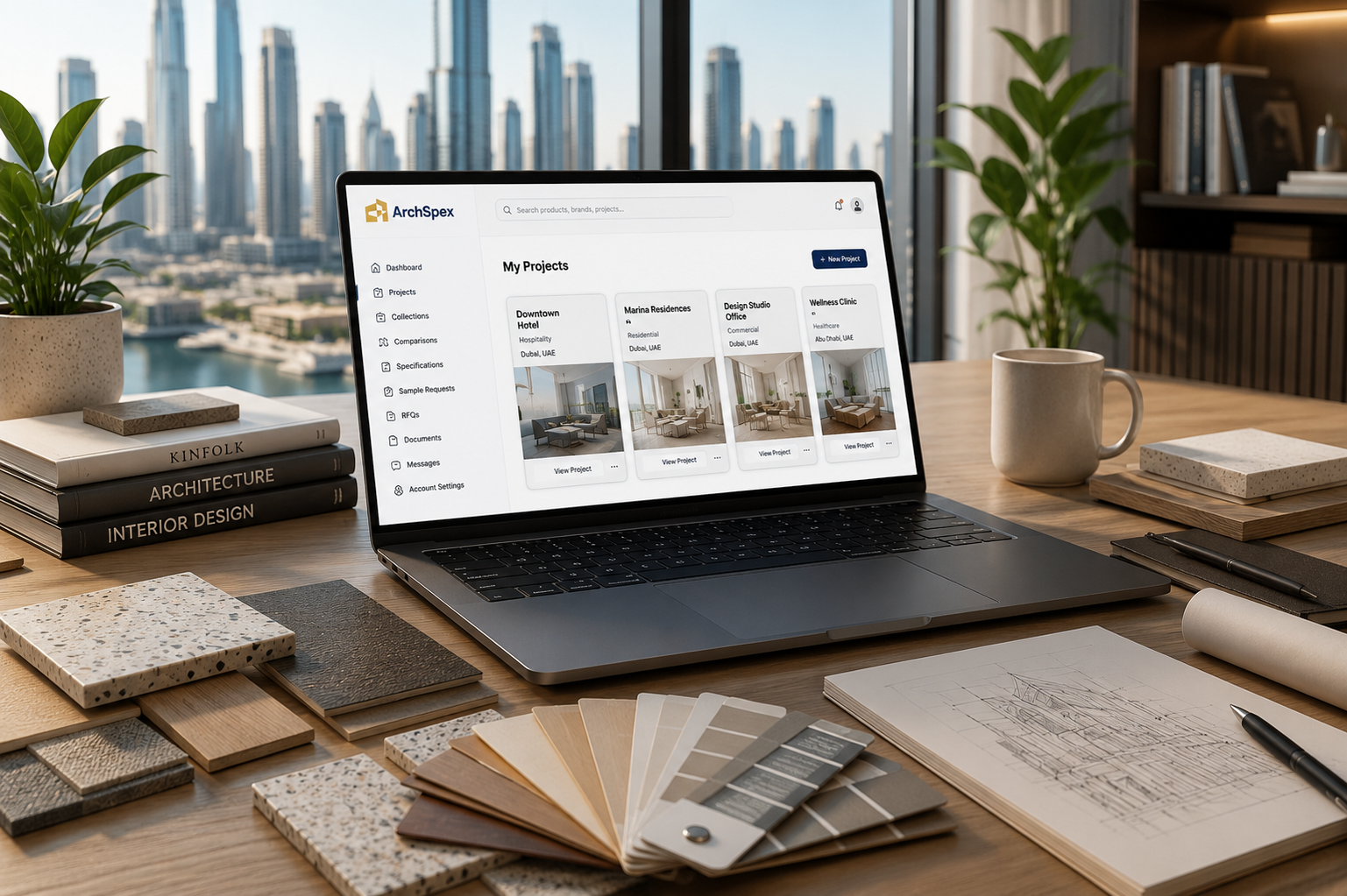 Professional specification workspace